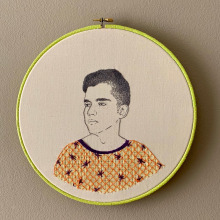 Segundo retrato. Embroider project by Vidina Yánez - 11.17.2019