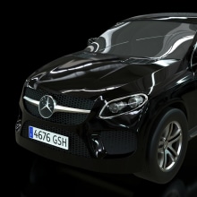 Mercedes GLC Coupe. 3D, Interior Architecture, Photograph, Post-production, 3D Modeling, and 3D Design project by Víctor Ochoa Diz - 02.01.2019