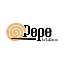 Pepe café y churros. Un proyecto de Br, ing e Identidad, Diseño gráfico y Diseño de logotipos de Ángel J. García - 25.04.2019