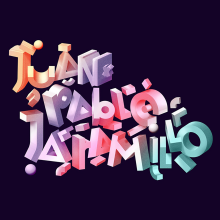 Juan Pablo Jaramillo. Tipografia, Lettering, e Design de logotipo projeto de Simón Londoño Sierra - 18.11.2016