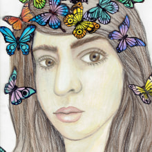 Mi Proyecto del curso: Retrato ilustrado en acuarela. Desenho de retrato projeto de María Eugenia Barrios - 18.11.2019
