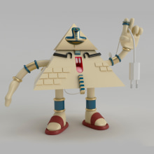 Mi primer personaje 3D. Un proyecto de 3D, Diseño de personajes, Diseño de juguetes y Diseño de personajes 3D de Marli Ramos - 20.11.2019