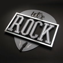 Let's rock!: Lettering a todo volumen. Artesanato, Design gráfico, e Papercraft projeto de Beatriz Costo - 20.11.2019