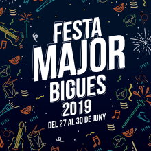 Cartell Festa Major de Bigues 2019. Design de cartaz projeto de albert porras - 22.11.2019