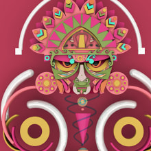 Mascara Peruana. Un proyecto de Diseño, Ilustración tradicional, Motion Graphics, 3D, Dirección de arte y Diseño 3D de Nerea Moreno Rodriguez - 23.11.2019