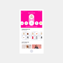 Garment's Mix&match Screen. Design, e UX / UI projeto de Mireia Alegre - 20.08.2019