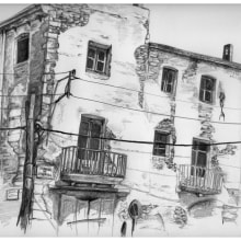 Casa Peralada, carrer hospital.. Un proyecto de Ilustración tradicional de El Culmadu - 26.11.2019
