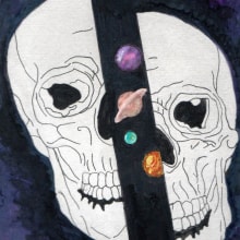 Skull 19. Un proyecto de Ilustración digital de Coral Garcia - 29.11.2019