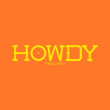 HOWDY FONT (FREE). Un progetto di Graphic design e Tipografia di Miguel Nieto - 30.11.2019