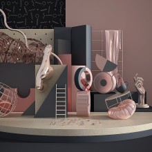 Mi proyecto del curso  composiciones abstractas. Animação 3D, Design de personagens 3D, e 3D Design projeto de Marianalr - 30.11.2019