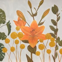 Mi Proyecto del curso: Pintura botánica con acrílico. Un proyecto de Dibujo a lápiz, Dibujo y Pintura acrílica de Carolina Apolaya Csirke - 03.12.2019