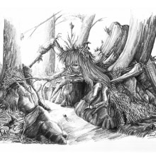 Esperit del bosc, Spirit of the woods. Un proyecto de Ilustración tradicional y Dibujo a lápiz de El Culmadu - 05.12.2019