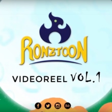 Video Reel Vol.1 Ronztoon. Traditional illustration, Motion Graphics, and Animation project by Ronald Ramirez - 05.23.2019
