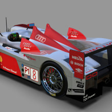 Audi R10. 3D, 3D Animation, and 3D Modeling project by enriquepbart - 12.10.2019