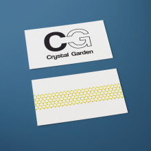 "Crystal Garden". Logo y papelería corporativa.. Graphic Design project by Adrián Hidalgo Jiménez - 02.03.2016