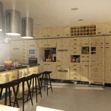 Proyecto de interiorismo y reforma en cocina.. 3D, Architecture, and Decoration project by Adrián Hidalgo Jiménez - 12.18.2015