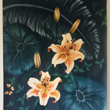 Mi Proyecto del curso: Pintura botánica con acrílico. Acr, and lic Painting project by Daniela Maiolo - 12.11.2019