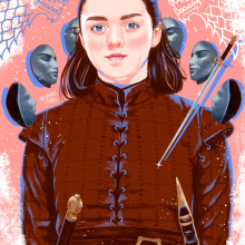 esGame of Thrones. Traditional illustration, Digital Illustration, and Portrait Illustration project by Alejandra Cañas - 03.05.2019