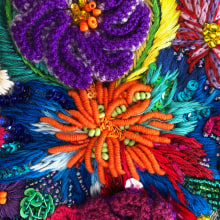 Crochet + Bordado (Texturas). Un proyecto de Bordado de Ana María Restrepo - 13.12.2019