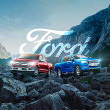 Ford Pick-Ups. Projekt z dziedziny Projektowanie graficzne i Retuszowanie fotografii użytkownika Sergio Cantor - 09.09.2019