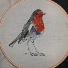 Mi Proyecto del curso: Pintar con hilo: técnicas de ilustración textil. Un proyecto de Bordado de Carme Cabal - 02.01.2020