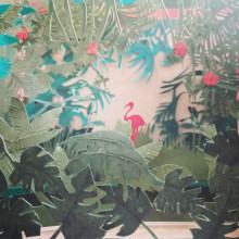 Libro infinito tropical. 3D, Paper Craft, and Bookbinding project by Silvia Hijano Coullaut - 01.02.2020