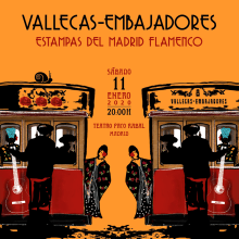 Vallecas-Embajadores: estampas del Madrid flamenco. Teatro Paco Rabal. Graphic Design project by María Artigas Albarelli - 12.11.2019