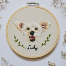 Lucky. Embroider project by Valentina Castillo - 01.04.2020