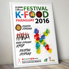 K-FOOD FESTIVAL. Direção de arte, Br, ing e Identidade, e Design gráfico projeto de Rub Olan - 02.11.2016