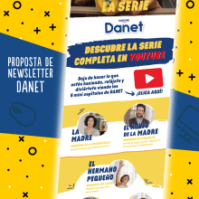 Danet Newsletter. Un proyecto de Diseño, Diseño de la información y Diseño Web de Tiago Lopes - 09.07.2019