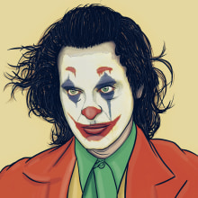 Ilustración Joker. Un proyecto de Ilustración tradicional e Ilustración de retrato de Esteban Belvís - 09.01.2020