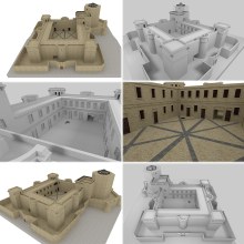 Modelado Castillo 3D. Modelagem 3D projeto de Samuel Delgado Romero - 09.01.2020