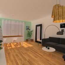 Diseño y redestribución de salon para vivienda. Un projet de Architecture, Design industriel, Design d'intérieur , et Conception 3D de Carlota Morales - 13.01.2020