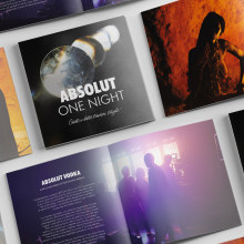 Absolut One Night - Presspack. Design, Advertising, and Art Direction project by Eduardo Yeves Estevez - 01.14.2020
