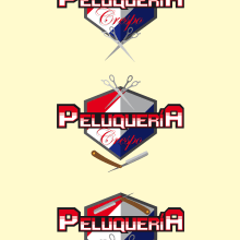 Logo Peluqueria WIP. Un proyecto de Ilustración tradicional, Diseño gráfico e Ilustración vectorial de Daniel Diaz Estrada - 21.01.2020