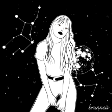 Space. Traditional illustration, and Vector Illustration project by Laura Brunneis - 11.12.2019