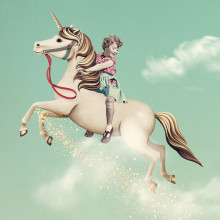 My dear unicorn Ein Projekt aus dem Bereich Collage und Digitale Illustration von Ile Machado - 05.07.2016