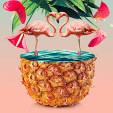 Tropical Ein Projekt aus dem Bereich Traditionelle Illustration, Collage, Digitale Illustration und Digitales Design von Ile Machado - 20.03.2017