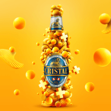 Afiches de Cerveza Cristal. Un progetto di Illustrazione tradizionale, Fotografia e 3D di Renzo Triveño Cáceres - 24.01.2020