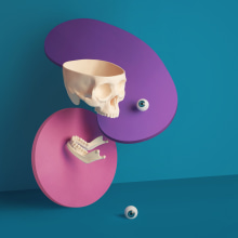 Skull with collab . Fotografia, Retoque fotográfico, Fotografia do produto, e Fotografia artística projeto de Sand Ripoll - 25.01.2020