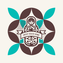 Nahu Beach. Un proyecto de Diseño, Ilustración tradicional, Br, ing e Identidad, Diseño gráfico, Diseño de logotipos y Diseño tipográfico de Salvartes Design - 27.01.2020