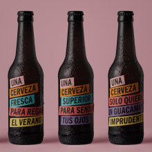 Una Cerveza (Packaging). Packaging, Cop, and writing project by Vibranding - 01.27.2020