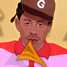 Tyler, The Creator. Grammys 2020. Traditional illustration, Editorial Design, Digital Illustration, and Portrait Illustration project by Capi Cabrera - 01.29.2020