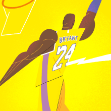 Kobe Bryant. Traditional illustration, Character Design, Digital Illustration, and Portrait Illustration project by Dani Maiz - 01.29.2020