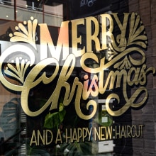 Merry Christmas ... and a happy new haircut!. Un progetto di Lettering di Rosalia Flores Huertas - 15.11.2019