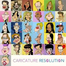 CARICATURE RESOLUTION 2020. Un proyecto de Cómic de Raúl Salazar - 01.02.2020