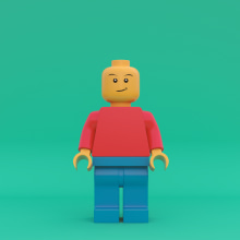 Personaje Lego . 3D, Design de personagens, Animação 3D, Modelagem 3D, Design de personagens 3D, e 3D Design projeto de Fernando Mejia Mahecha - 05.02.2020