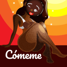 Cómeme (cake girl). Traditional illustration, Character Design, Vector Illustration, Pencil Drawing, and Poster Design project by Eduardo Pantle - 02.05.2020
