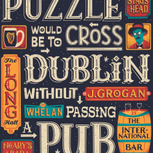 A Good Puzzle. Un proyecto de Ilustración, Serigrafía, Lettering y Diseño de carteles de Steve Simpson - 05.10.2019