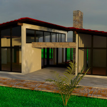 Field Hause. 3D, e Arquitetura digital projeto de José Sánchez - 07.02.2020